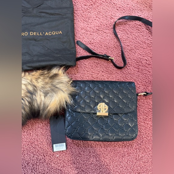 NWT Alessandro Dell'Acqua Black Quilted Women's Bag - Picture 9 of 14